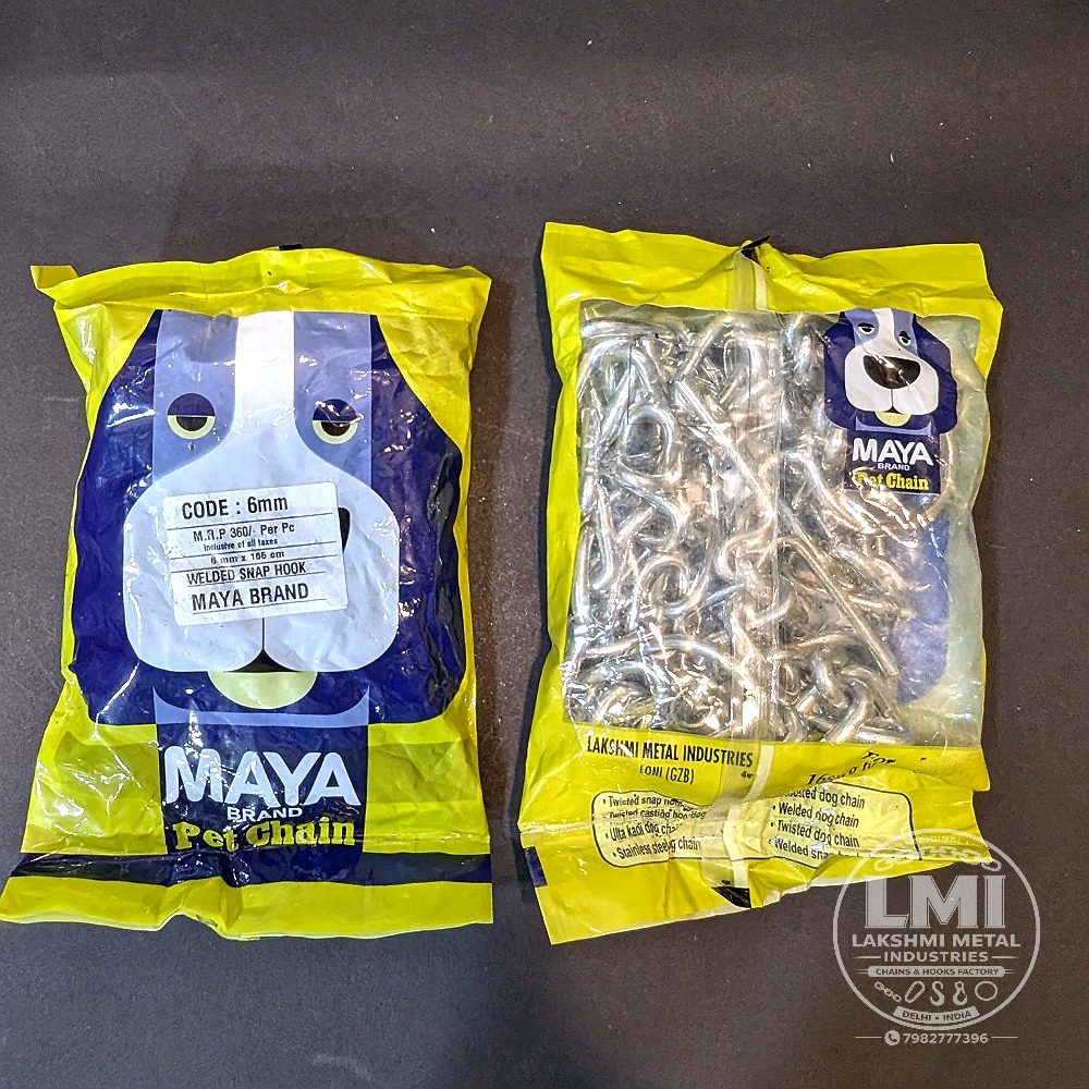 MAYA Welded Dog Chain with Snap Hook – Super Zinc Coated MS — view 3