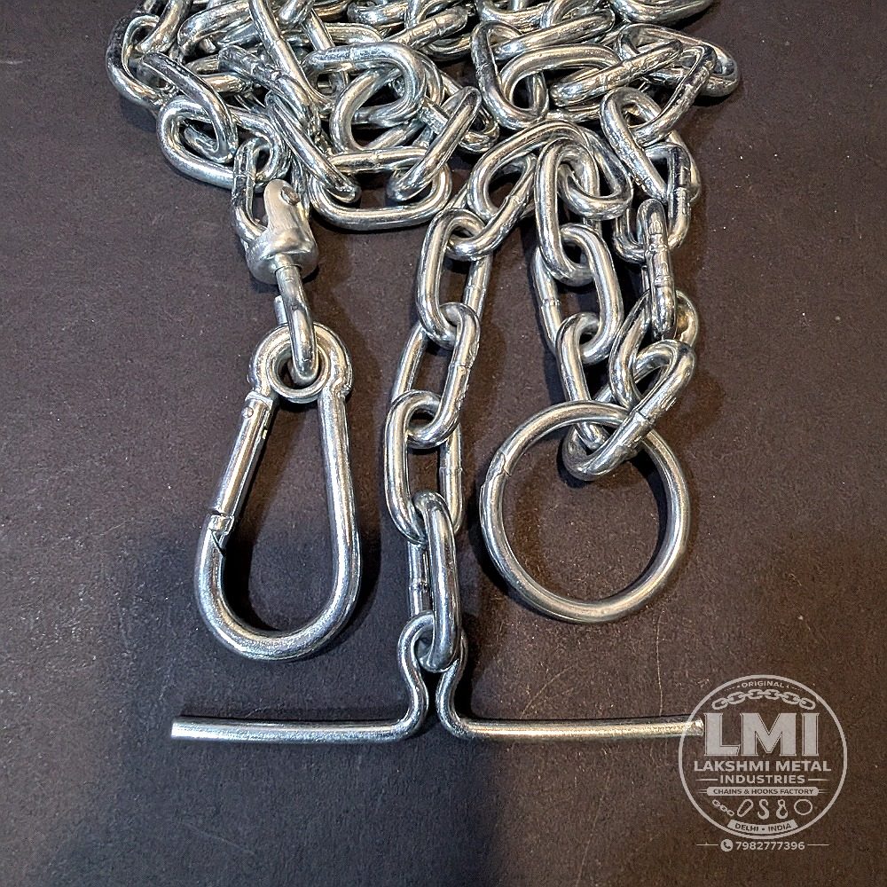 MAYA Welded Dog Chain with Snap Hook – Super Zinc Coated MS — view 2
