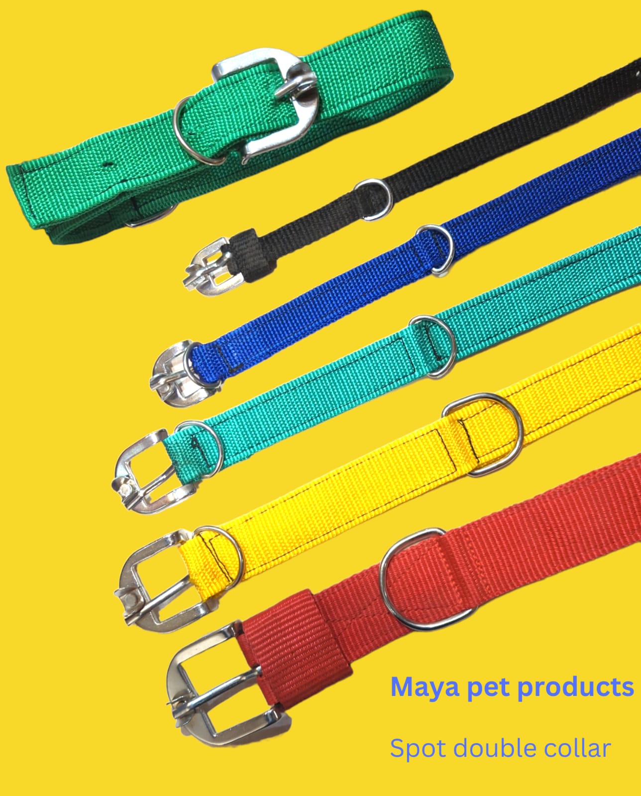 MAYA Nylon Dog Collar & Dog Patta - single layer and double layer in PP — manufacturer and wholesale supplier in Delhi NCR